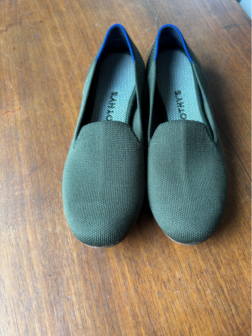 Rothy’s Green Loafers